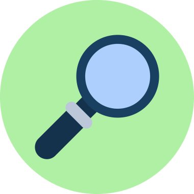 Büyüteç simgesi. vektör illüstrasyonu