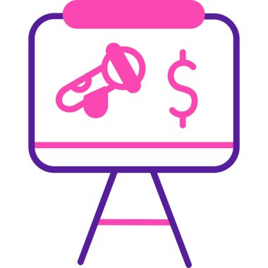 Dolar simgesi vektör illüstrasyonu