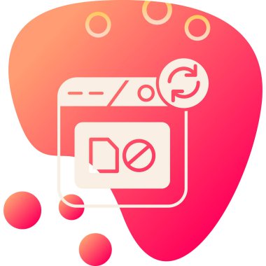 Beyaz arka planda izole edilmiş yıldırım ikonlu bir kalbi olan renkli kamera. Sevgililer Günü. Sevgililer Günü sembolü. Sevgililer Günü. eğimli çember dinamik şekilleri.