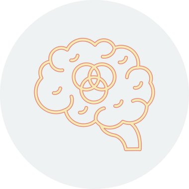 Beyin simgesi olan bir beyin