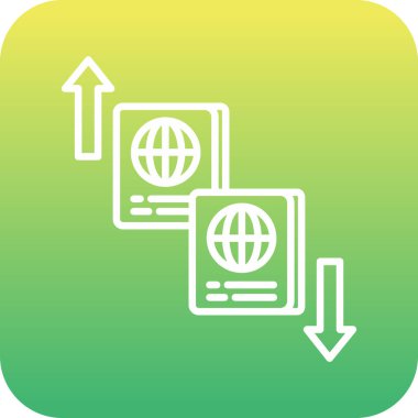 vektör değişim simgesi illüstrasyonu