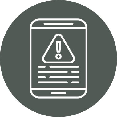 Modern telefon simgesinin vektör illüstrasyonu