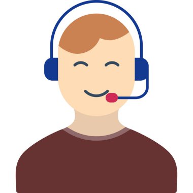 Kulaklıklı çağrı merkezi operatörü