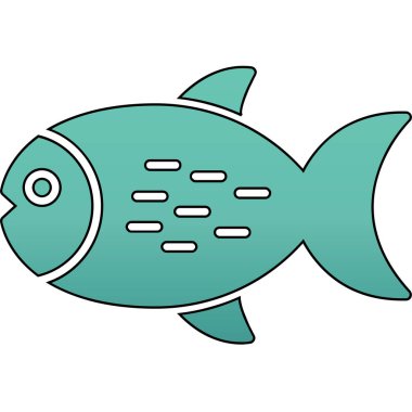 karikatür şirin balık vektörü