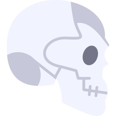 Kafatası. Web simgesi basit tasarım