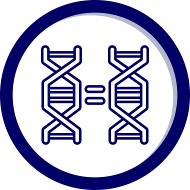 DNA molekülü vektör simgesi