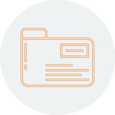 Belge simgesinin vektör illüstrasyonu