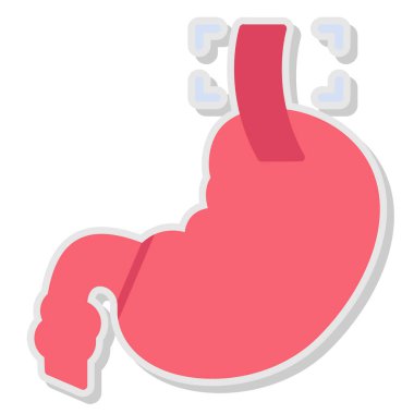 etiket bir çizgi film mide