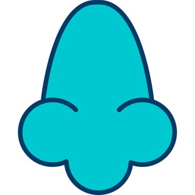 Bir karikatür mavi çiçeğinin vektör çizimi