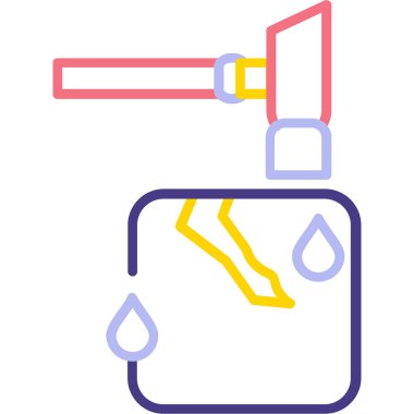 damla simgesi, vektör illüstrasyon tasarımı