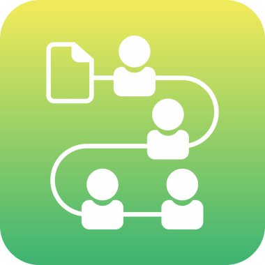 Eşsiz hiyerarşi vektör çizgisi simgesi