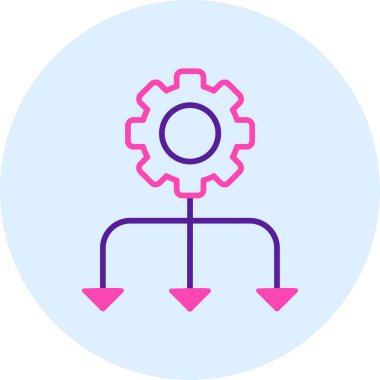 Teçhizat Web simgesi basit illüstrasyon