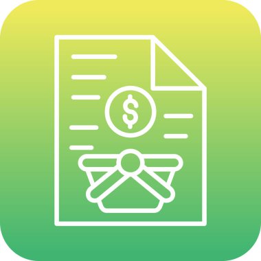 Eşsiz dolar ve para vektör simgesi