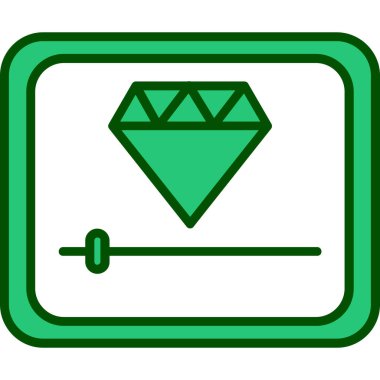 Elmas simgesi vektör illüstrasyonu