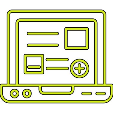 hesap makinesi simgesi olan dizüstü bilgisayar, özet biçimi