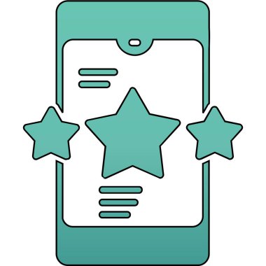 Modern akıllı telefon simgesinin vektör çizimi