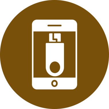 Akıllı telefon simgesinin vektör illüstrasyonu