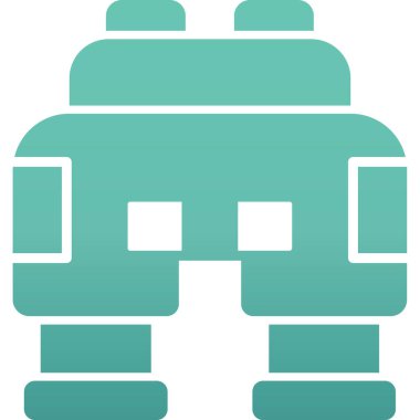 Robot simgesinin vektör illüstrasyonu