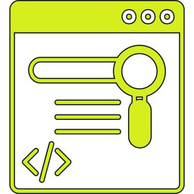 Web tasarım ikonu vektör illüstrasyonu