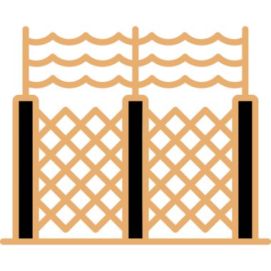 bariyer simgesi vektör illüstrasyonu