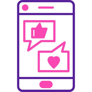 Akıllı telefon. Web simgesi basit illüstrasyon
