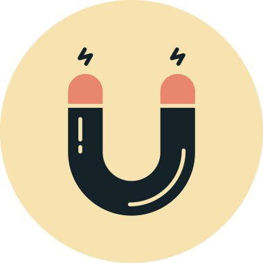 mıknatıs web simgesi, vektör çizim