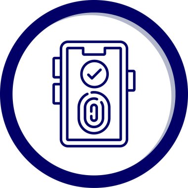 Bir pil simgesinin vektör çizimi