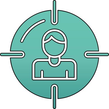 Maskeli bir kadının vektör çizimi