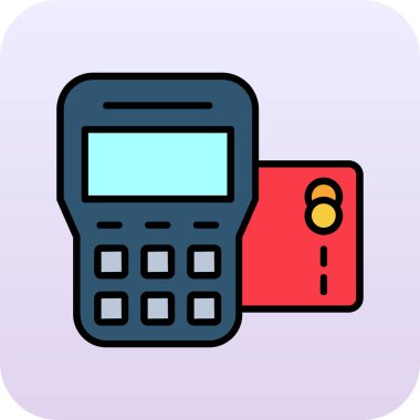 vektör içinde hesap makinesi simgesi