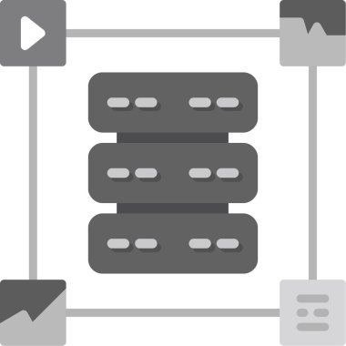 sunucu simgesi çizimi