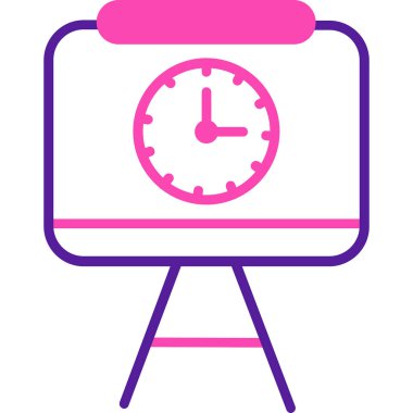 saat web simgesi vektör illüstrasyonu