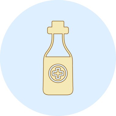 Süt. Web simgesi vektör illüstrasyonu