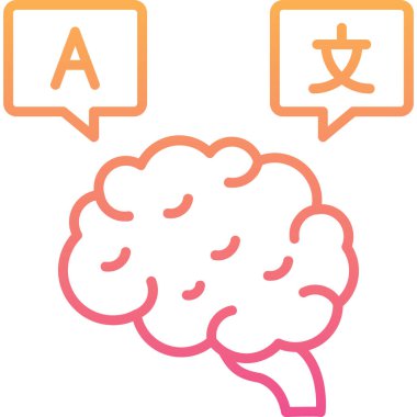 Beyin öğrenme bilgi simgesi - özet biçimi