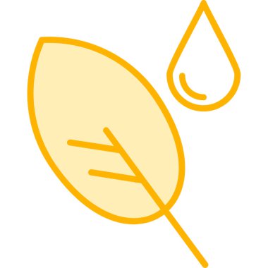 Yaprak. Web simgesi basit illüstrasyon