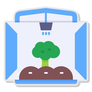 Çiçek bahçesi ikonu - özet biçiminde