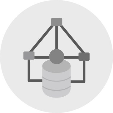 veritabanı sunucu vektör simgesi