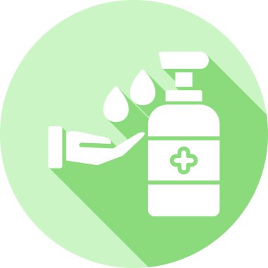 el dezenfektanı şişe vektör çizimi