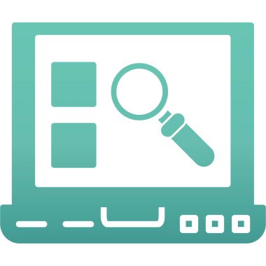 Ara. Web simgesi basit illüstrasyon