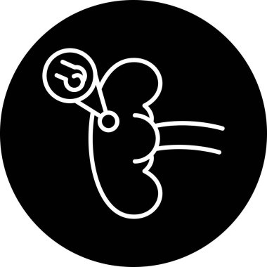 Bir bebek simgesinin vektör illüstrasyonu