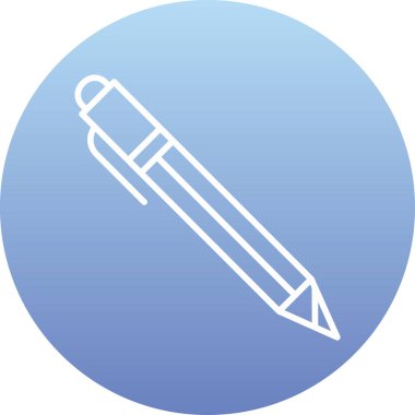 Kalem simgesi. Web için basit kırtasiye vektör simgesi çizimi