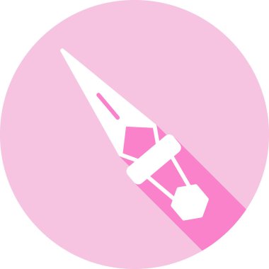 Bir bıçak simgesinin vektör illüstrasyonu