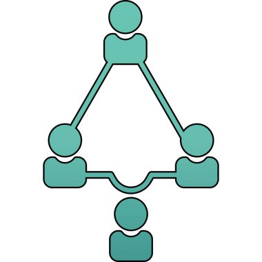 bağlantı simgesi. Web için ağ vektör simgelerinin özet çizimi