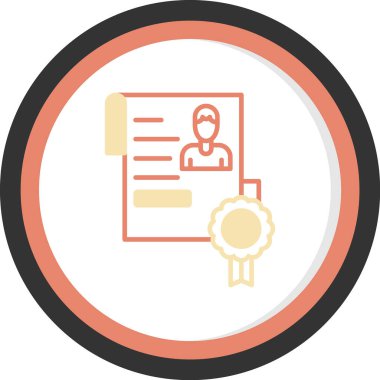 Rozet simge vektör çizim