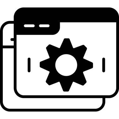 Ayarlama. Web simgesi basit tasarım