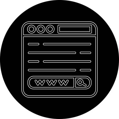 Web Tarayıcı Vektörü Sembol Tasarımı