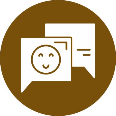 Sohbet simgesi, vektör çizimi