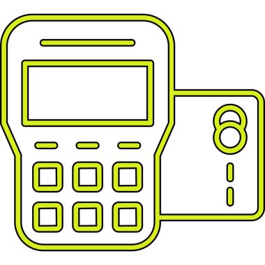 hesap makinesi simgesi vektör illüstrasyonu