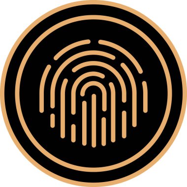 parmak izi vektörü simge tasarımı