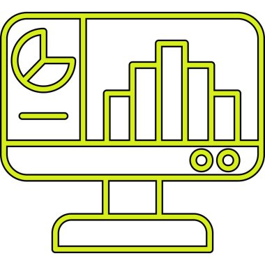 grafik ikonu vektör illüstrasyonu