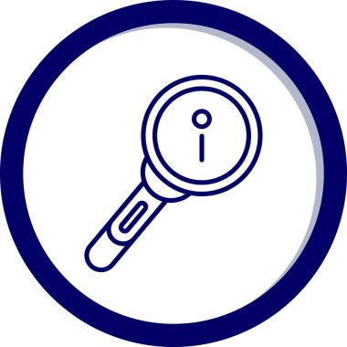 Büyüteç. Web simgesi basit tasarım